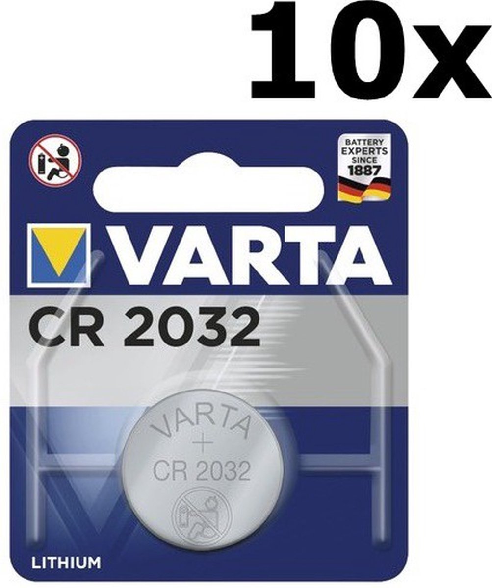 Varta CR2032 230mAh 3V Lithium batterij - 10 Stuks