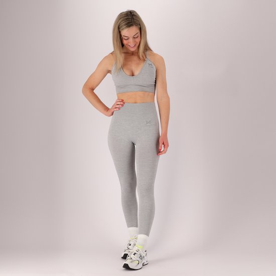 Xtreme - Ensemble de sport femme - Short/ BH - Grijs - S - Short de Sport - Vêtements de Vêtements de sport femme