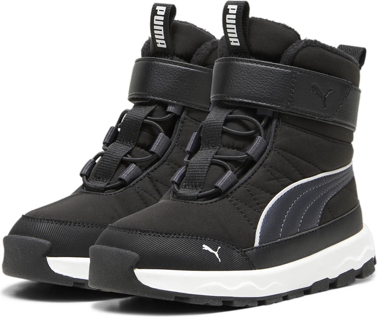 Puma Evolve Boot AC+PS Unisex Kids Sneaker gevoerd 3 392645 01 Zwart