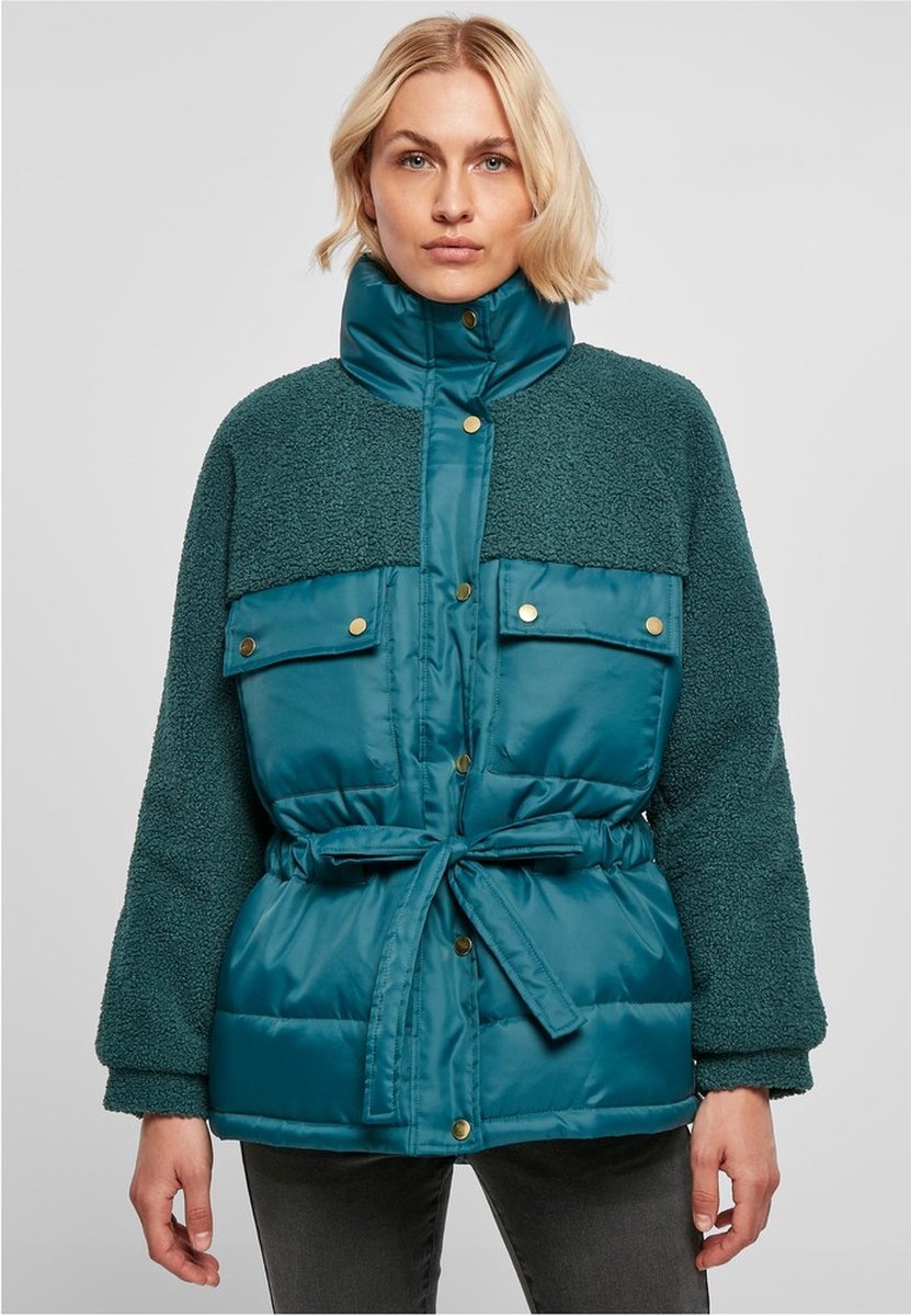 Urban Classics Sherpa Mix Gewatteerd jack M Groen