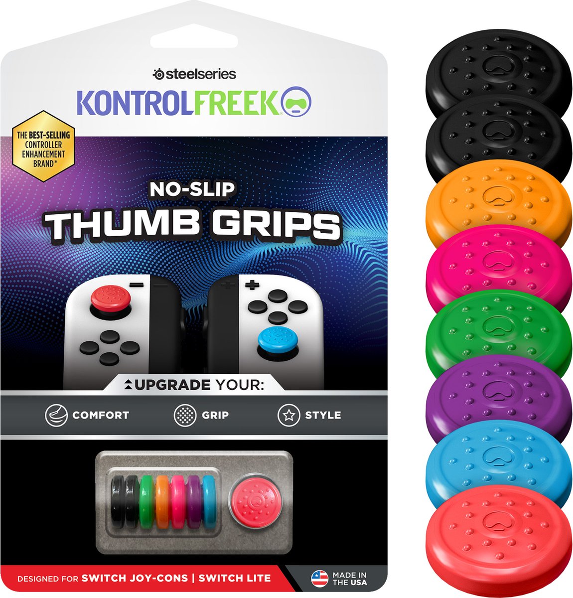 KontrolFreak No-Slip Duimgrepen voor Nintendo Switch Joy Con en Switch Lite