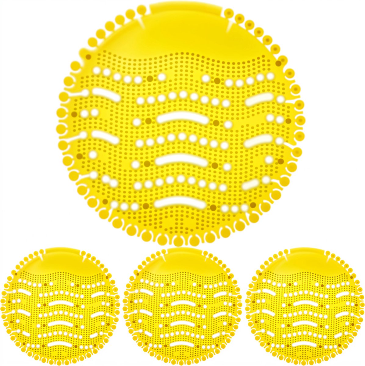 4x Urinoirmatje met geur - Urinoir matjes / matten - Urinal Screen - Citrus - 30 dagen fris