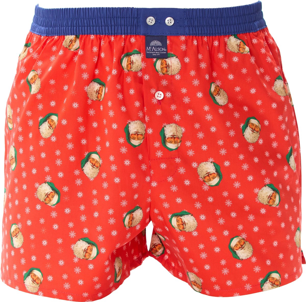 McAlson Boxershort Carol Red Christmas Kerst M - Giftbox