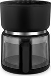 4SWISS Heteluchtfriteuse ABB-G24 Pure Glass, Vermogen 1200 W, met aanraakscherm, energiebesparend en gemakkelijk schoon te maken, ruime lade van 3 liter, Zwart