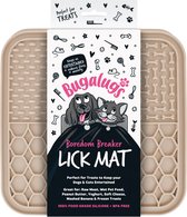 Tapis à lécher Bugalugs pour animaux - Slowfeeder - Chiens - Chats - Siliconen - Beige