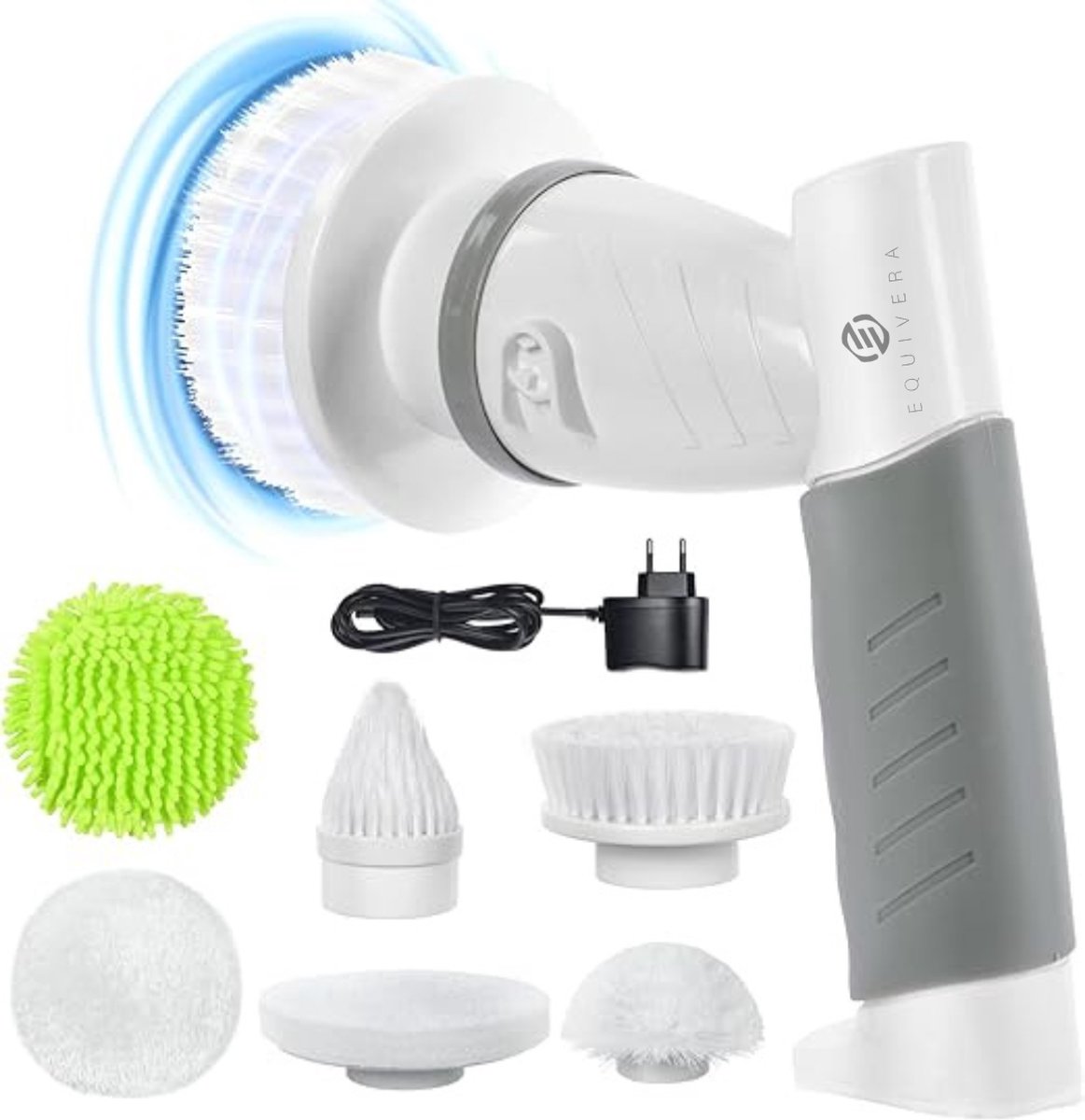 Goedkoopste Equivera Elektrische Spinschrobber- Spinning Schrobber - Elektrische Spin Schrobber - Draaiende Schrobber - Elektrische Schrobber - Schrobmachine - Poetsmachine - Schrobber - Elektrische Schrobborstel - Scrubber - Boenmachine - Spinscrubber - Elektri