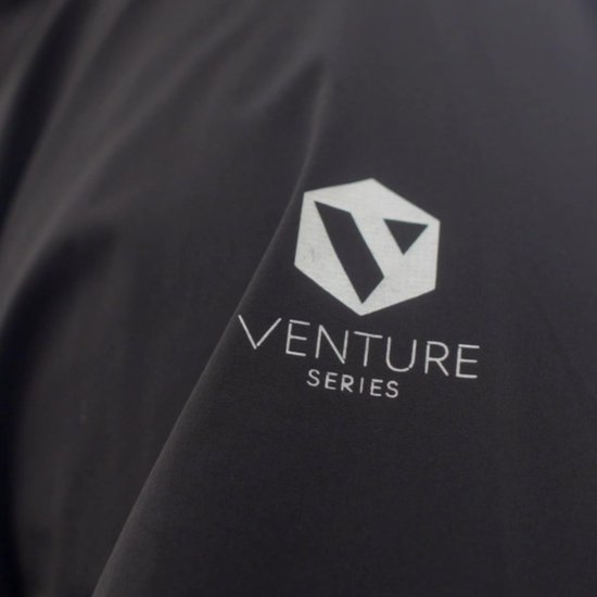 Zwarte ultra lichtgewicht heren regenjas Venture M