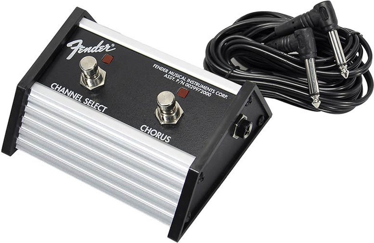 Fender 994057000 footswitch, 2 buttons, channel/chorus, with 1/4 jack