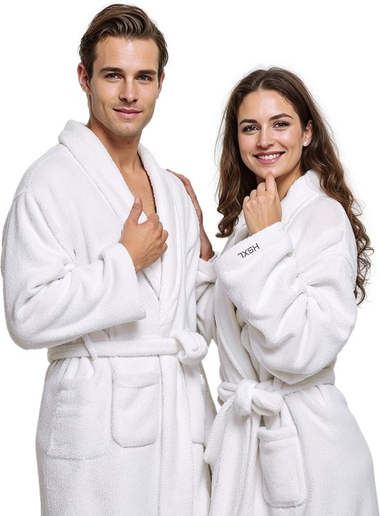 Luxe spa-badjas van Egyptisch katoen - 100% badstof badjas