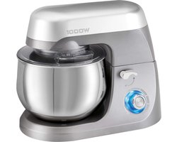 White-Label® Keukenrobot - Keukenmixer - Deegmachine Zwaar Deeg - Zilver