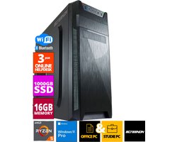 Budget Office PC - Ryzen 5 - 1TB NVMe SSD - 16GB RAM - Radeon Vega 7