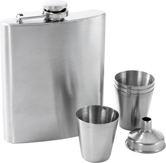 Froster Flasque Géante, XXL Flasque a Alcool 1,75 l, en Acier