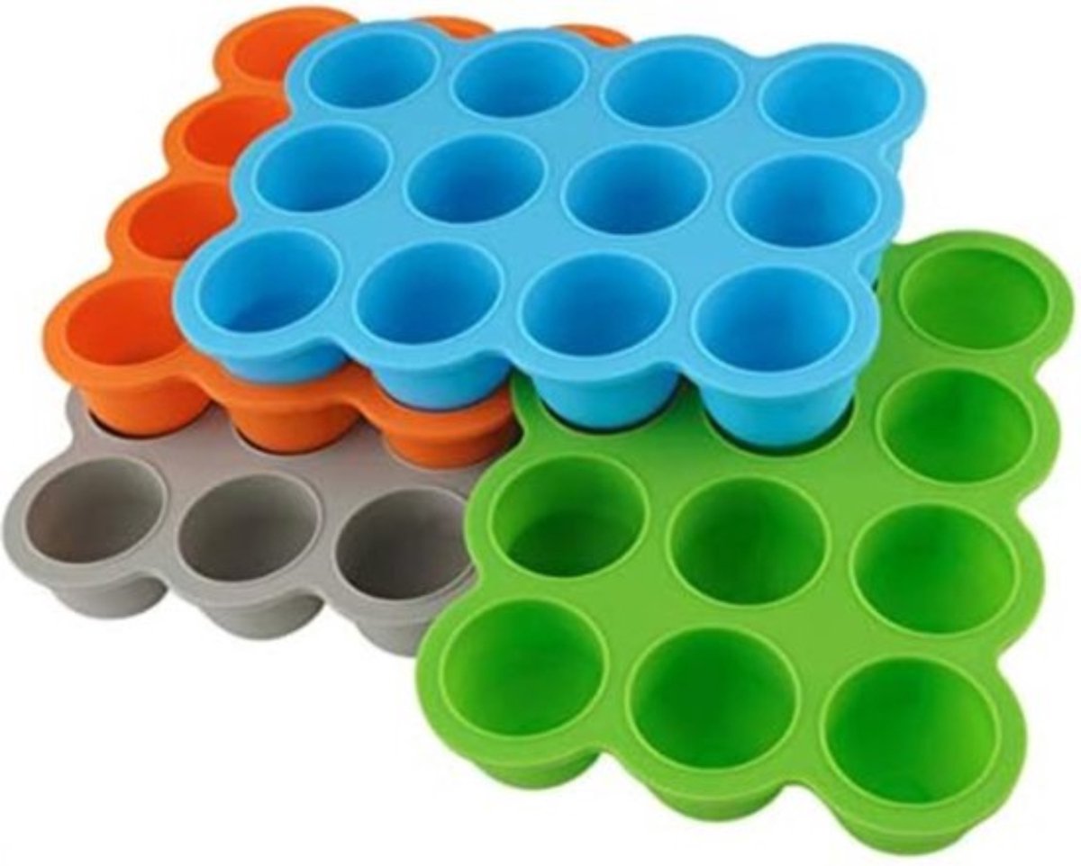 Babyvoeding Bewaarbakjes - Herbruikbare Diepvriescontainers - BPA-Vrij