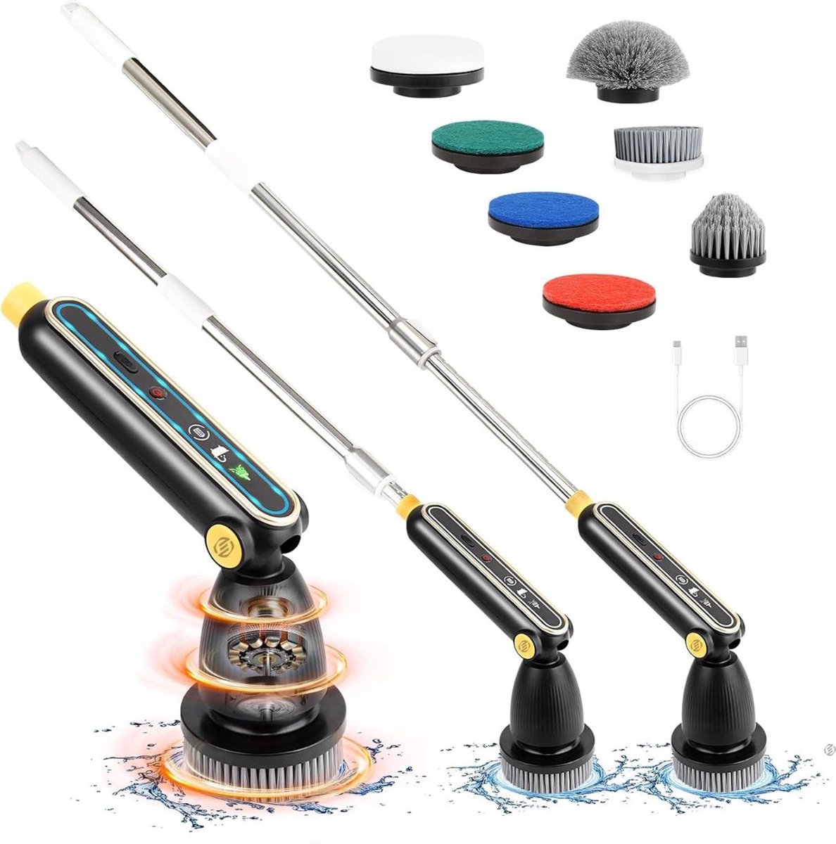 Goedkoopste Equivera Elektrische Spinschrobber- Spinning Schrobber - Elektrische Spin Schrobber - Draaiende Schrobber - Elektrische Schrobber - Schrobmachine - Poetsmachine - Schrobber - Elektrische Schrobborstel - Scrubber - Boenmachine - Spinscrubber - Elektri