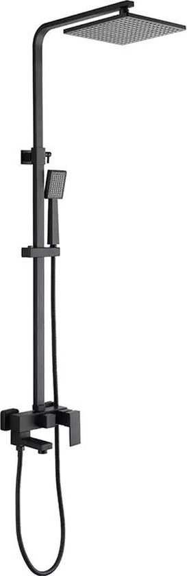 Ideal Standard ALU - Doucheset zonder kraan, diameter 26 cm, 2 jets, zijde zwart BD585XG