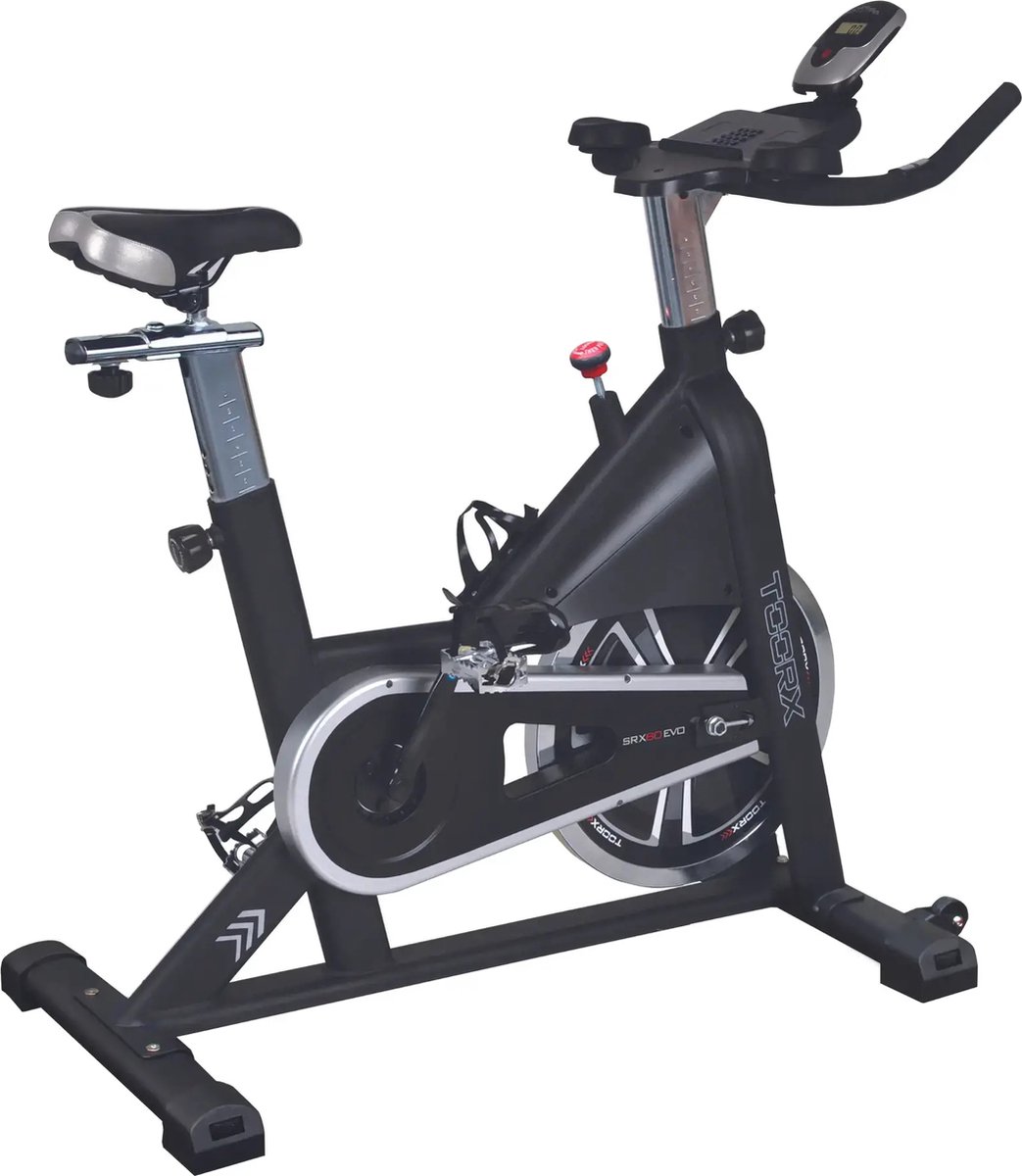Bol.com Toorx Fitness SRX-60 EVO Spinbike - Indoor Fiets - Spinningfiets - Fitness Fiets - 99 Trainingsniveaus aanbieding