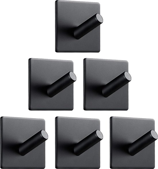 Menz Handdoekhouder Zonder Boren, 6 Stuks Witte Kleefhaken Extra Sterk Roestvrij Ideaal Als Handdoekhaak Voor Badkamer En Keuken Premium Haak Zelfklevend Incl Kleefpads 687504655
