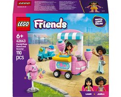 foto van LEGO Friends Suikerspinkraam en scooter set 42643