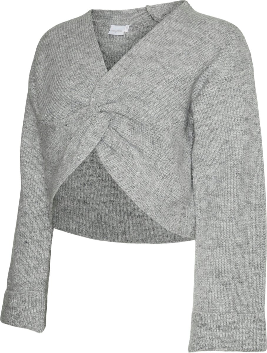 MAMALICIOUS - MLSVALA L/S CROP KNIT TOP - Dames - Gebreide truien