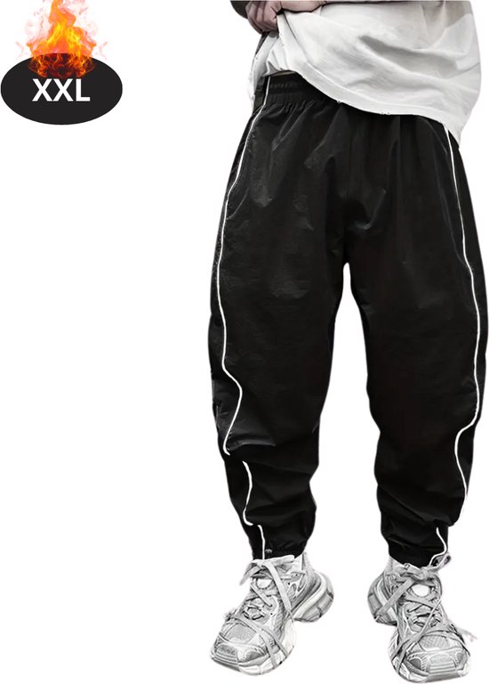 Nivard Trainingsbroek Heren - Sportbroek - Trainingsbroek Lang - Trainingspak - Sportkleding - Zwart - XXL