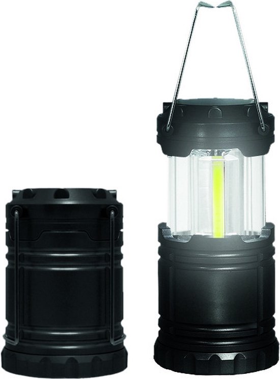 Kruger Lantaarn - pop-up - zwart - LED - campinglamp - kamperen