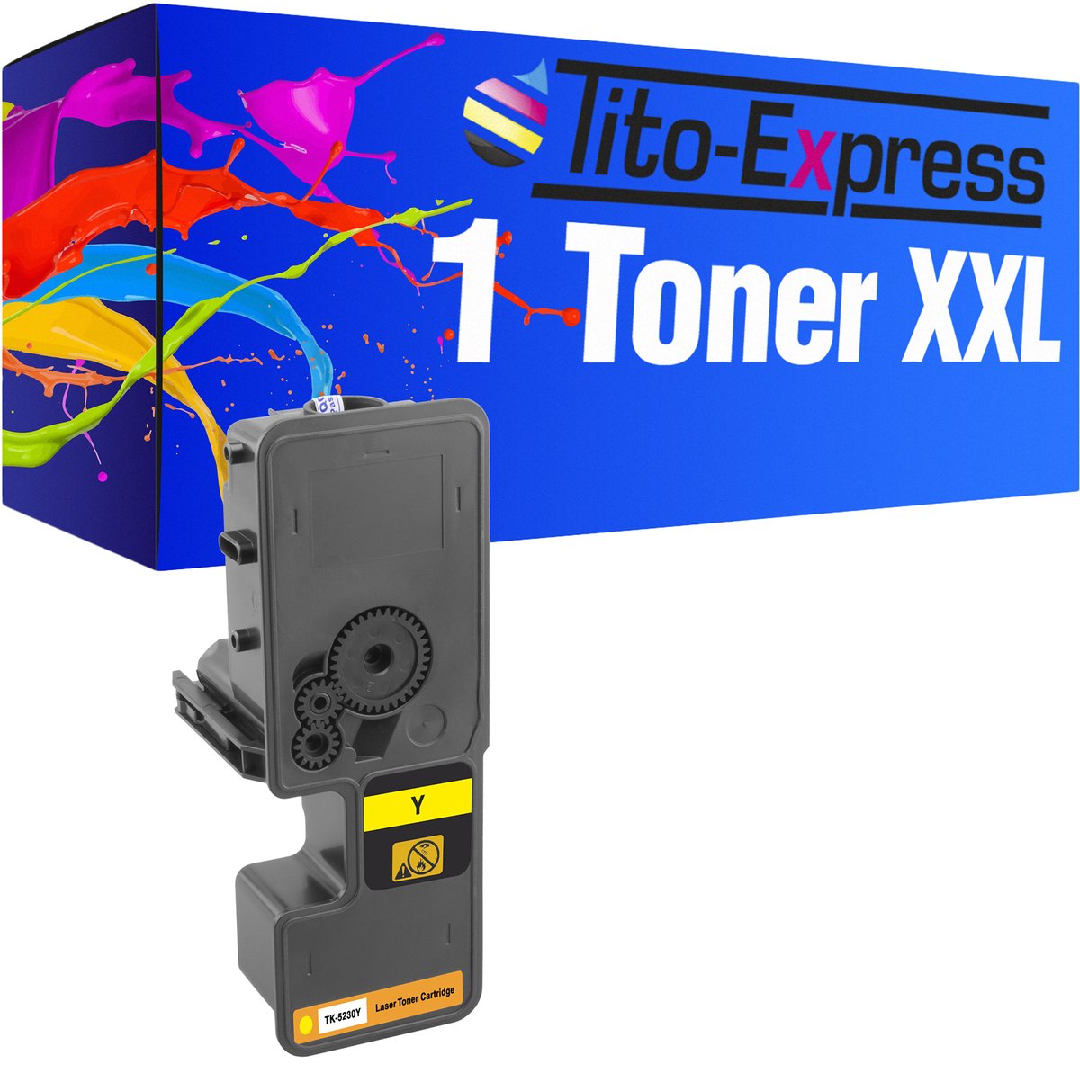 PlatinumSerie 1x toner cartridge alternatief voor Kyocera TK-5230 yellow