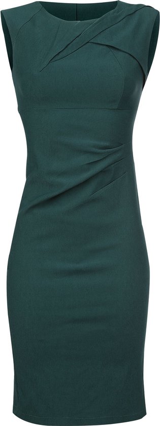 Voodoo Vixen Claudette Dames Medium-lengte jurk - petrol - M