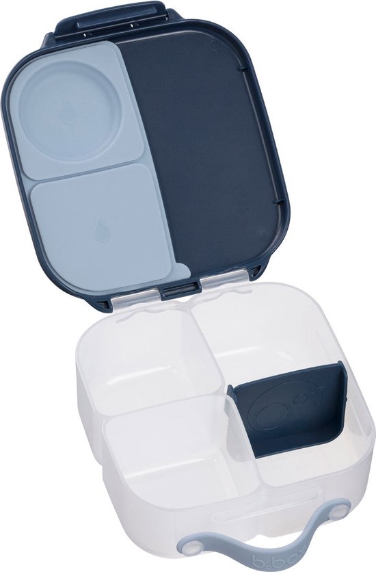 b.box Mini boîte à lunch | Boîte Bento à 3 compartiments (dont 2 étanches) | Idéal pour les tout-petits, déjeuners et Snacks pour les Enfants | Pour un fruit Heel | Sans BPA