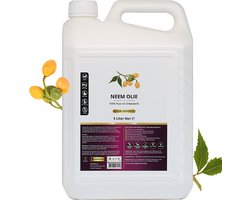 Neemolie 5 Liter | 100% Puur & Onbewerkt | Koudgeperste Neem Olie voor mens, dier en planten