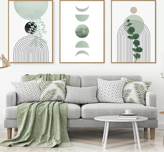 Abstract Botanisch Patroon - Scandinavische Prints - MDRN HOME - Koop