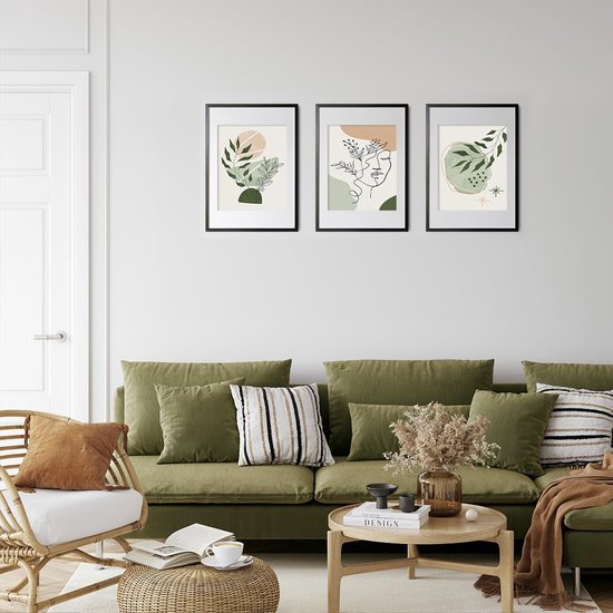 Nacnic Lot De 6 Affiches Illustrations D'art Moderne Tons Roses | Leroy