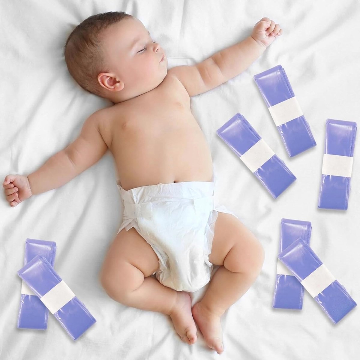 Goedkoopste navulzakken voor luieremmers - geurremmend en lekvrij - duurzame luiertassen voor kattenbakvulling - 10 stuks