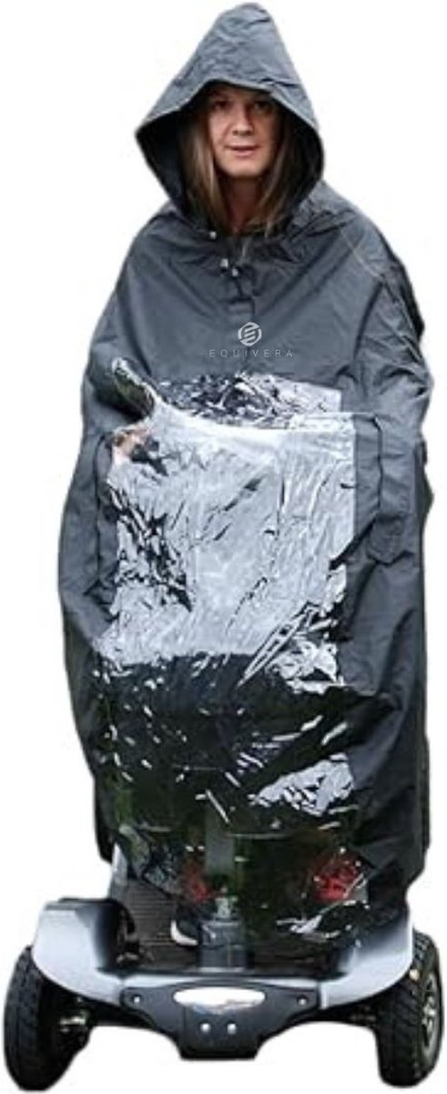 Goedkoopste Equivera Regencape Scootmobiel - Regencape Scootmobiel - Scootmobiel Regencape - Regenponcho Scootmobiel