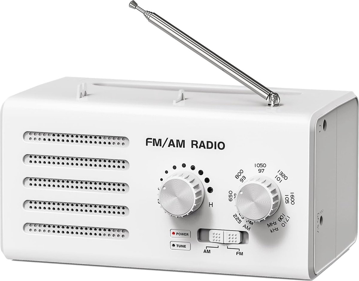 Draagbare Transistorradio met AM/FM Ontvangst en Ingebouwde Luidspreker