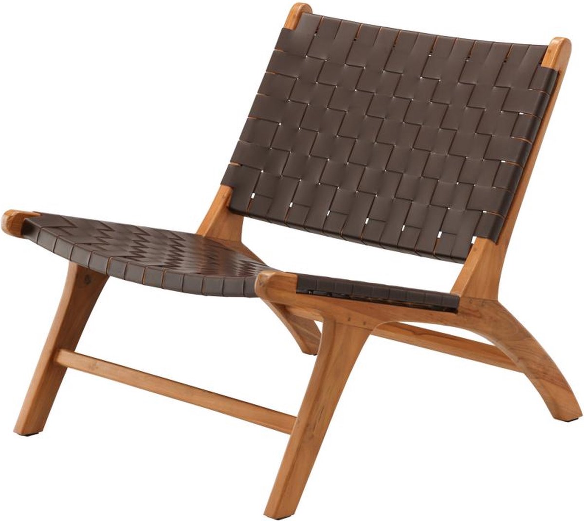 Svea - Veno fauteuil - lederlook - bruin