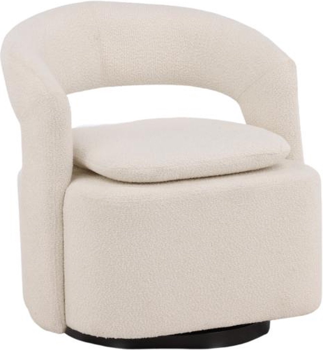 Svea - Teno draaibare fauteuil - boucle - wit