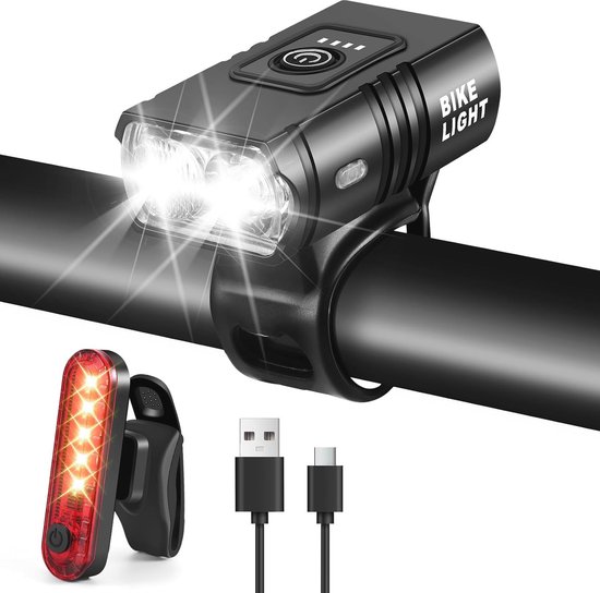 Fietslamp achter oplaadbaar LED