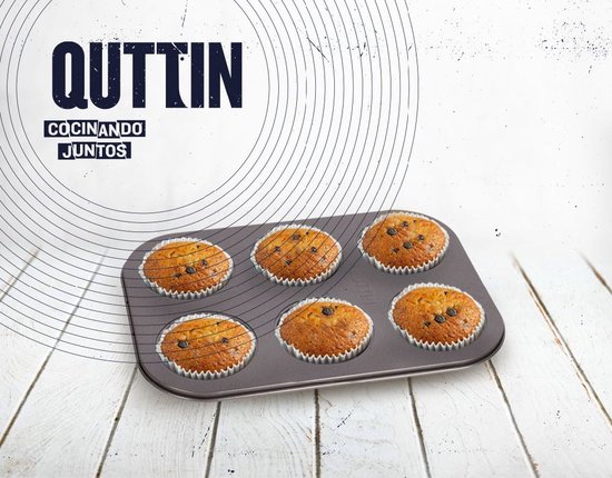 Moule à muffins pour 6 muffins + spatule - sans pfas