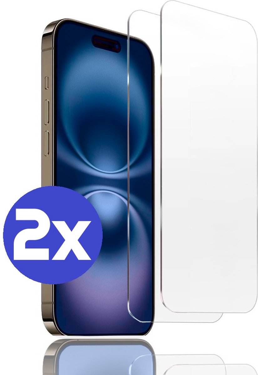 Premium Screenprotector Geschikt Voor iPhone 16 Plus - Gehard Glas - 2 Stuks