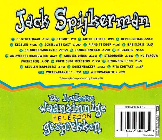 De Leukste Waanzinnige Telefoon Gesprekken Jack Spijkerman Muziek Bol de-leukste-waanzinnige-telefoon-gesprekken-jack-spijkerman-muziek-bol