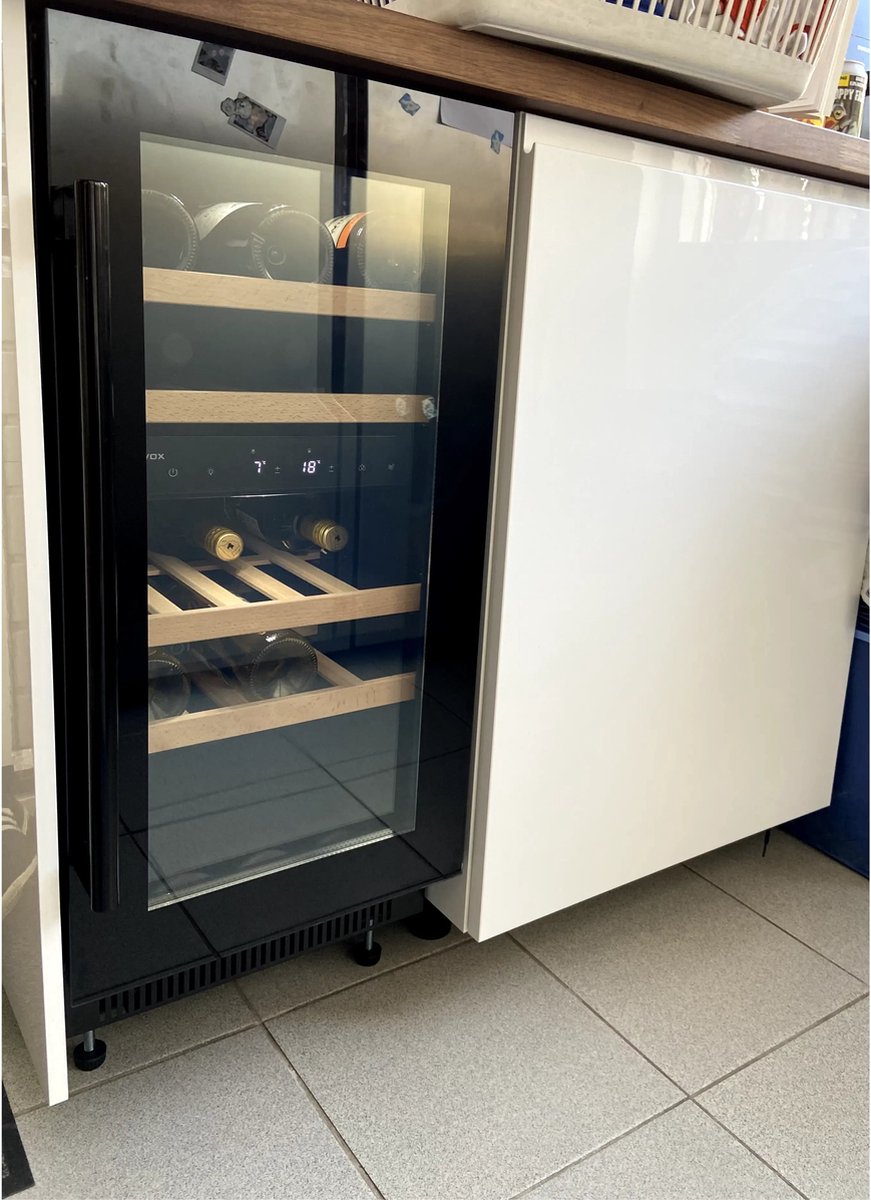 Dunavox Flow-32D Wijnkoelkast 2 Zones Zilver - afbeelding 3