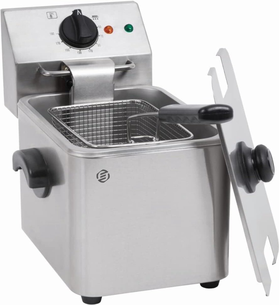 Equivera Oliebollenpan - Professionele Friteuse - Friteuse voor Oliebollen - Oliebollenmaker - Perfect voor Oud en Nieuw
