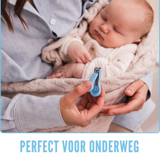 Momini BabyCare Blue Babyverzorgingsset - 8-delige Multifunctionele Baby Cadeauset - Veilig en Stijlvol - Blauw van Momini — afbeelding 4