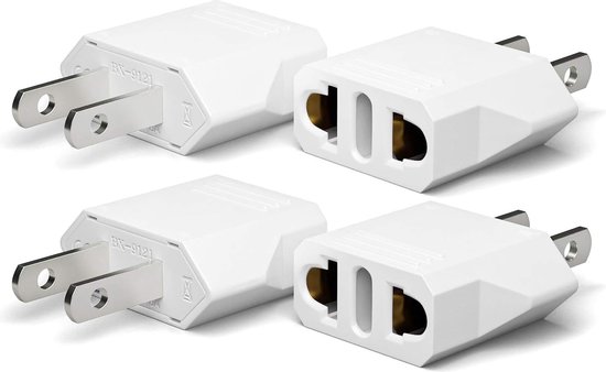 5-in-1 reisadapter USA met snel opladen, type B-adapter, stopcontact met 1 AC 2 USB-C 2 USB-A (3.4A) – 3750 W EU naar Amerikaanse reisadapter voor