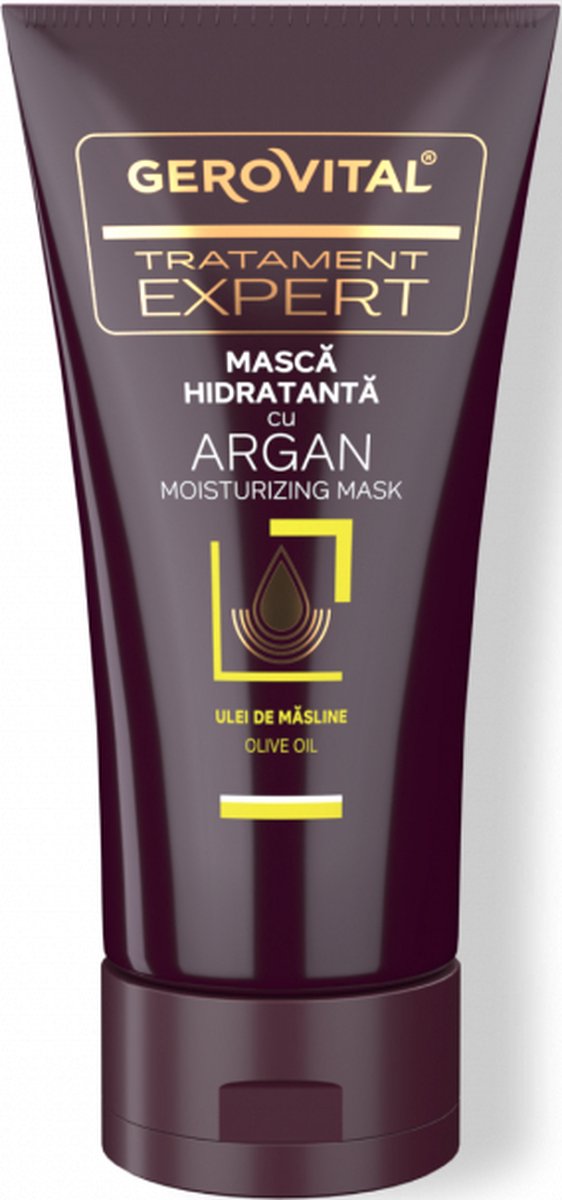 Gerovital Hydraterend haarmasker met argan olie - 150ml - Treatment Expert