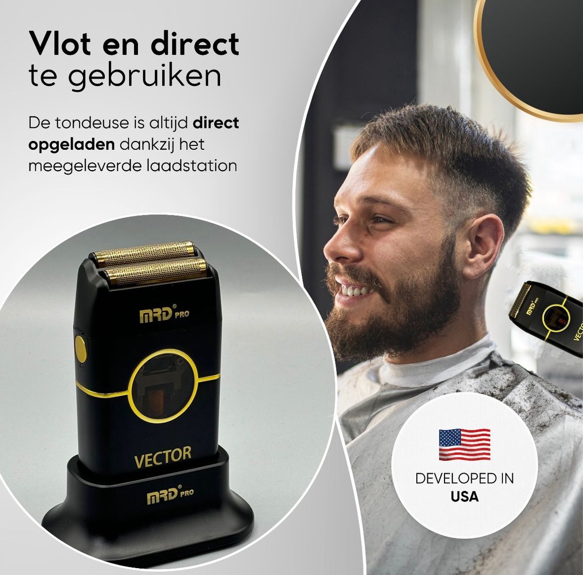 KOZ MRD® Pro Vector Scheerapparaat Zakformaat - afbeelding 3