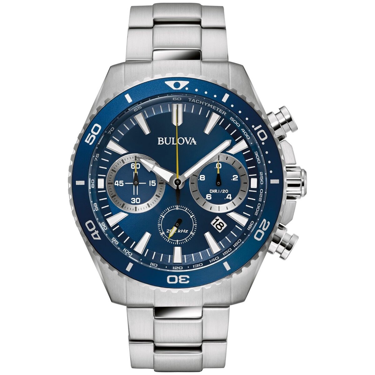 Bulova Marine Star 98B393 Horloge - Staal - Zilverkleurig - Ø 45 mm