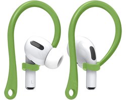 Ibley EarLoop Sport hooks groen voor Apple AirPods Pro 1/2 & AirPods 3/4 - Oorhaken - Siliconen sport haken - Geschikt voor AirPods Pro 1/2 en Apple AirPods 3/4 - Set van 2