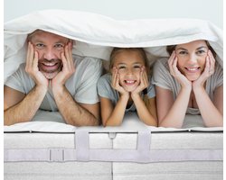 W&Z® Matraswig met Band Bedbinder - Liefdesbrug - Tussenstuk voor Matrassen -- Matraswiggen -200x30x8cm T stuk