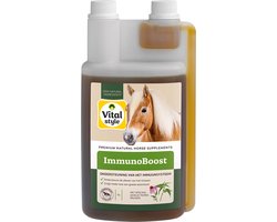 Vitalstyle Immunoboost - Paarden Supplement - Dé Positieve Invloed op het Immuunsysteem - Met Vitamine B, C & E - 1 L